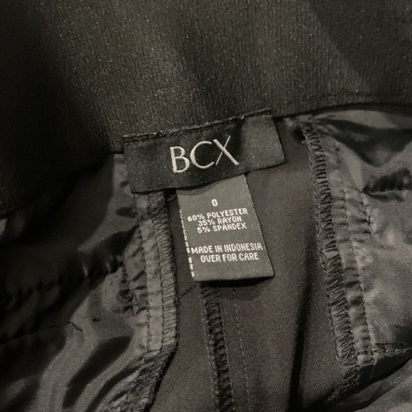 BCX Junior’s Straight-leg Trousers Pants Size 0 Black - Picture 4 of 5